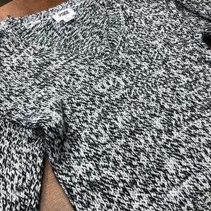 Pink VS Black and White Knit V Neck Sweater